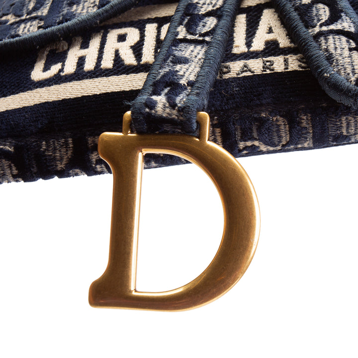 DIOR Oblique Slim Saddle Pouch Belt Bag Oblique Canvas