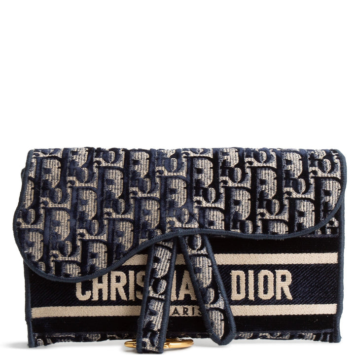 DIOR Oblique Slim Saddle Pouch Belt Bag Oblique Canvas