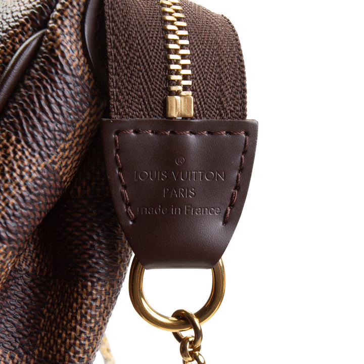 LOUIS VUITTON Damier Ebene Eva Clutch Pochette