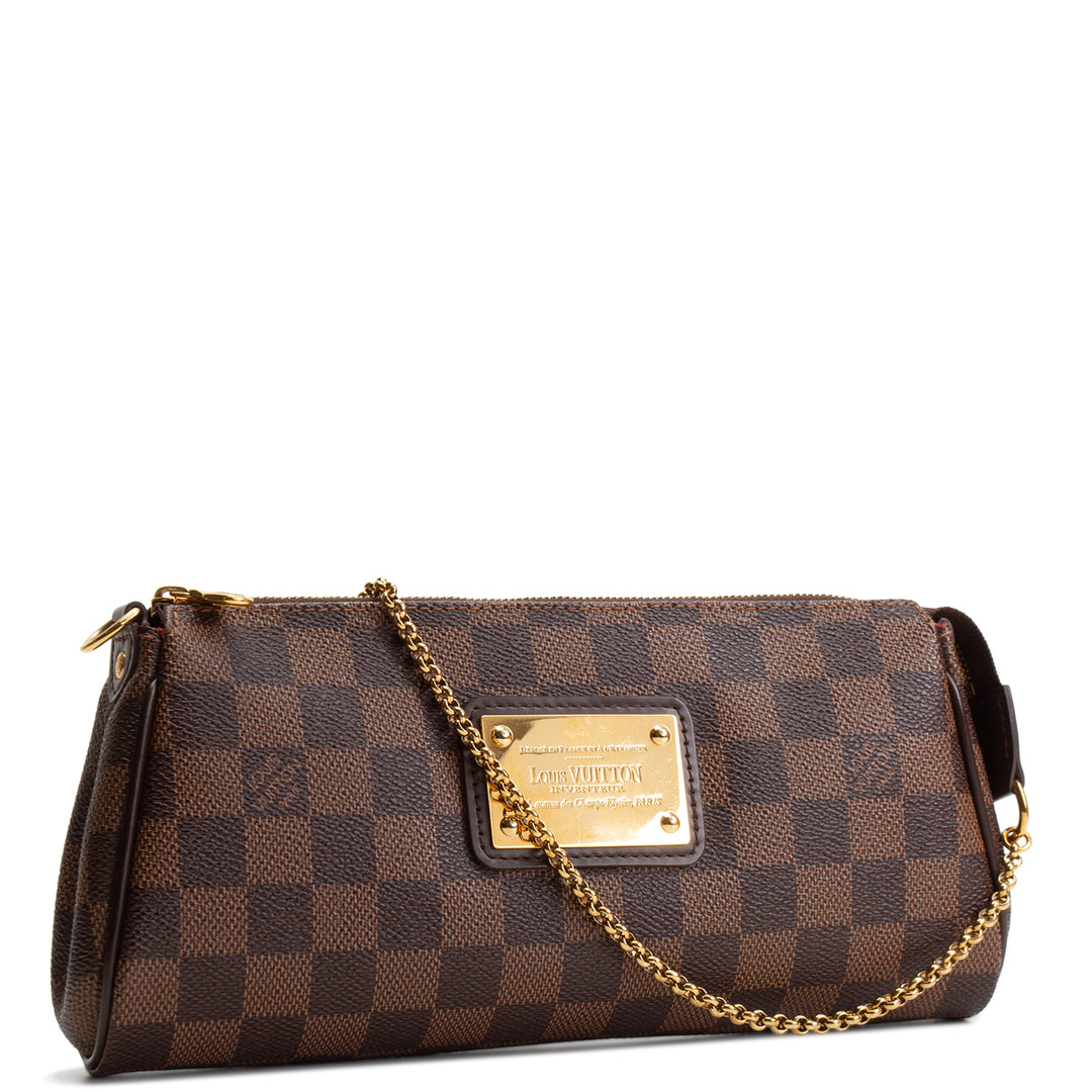 LOUIS VUITTON Damier Ebene Eva Clutch Pochette