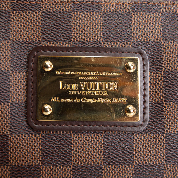 LOUIS VUITTON Damier Ebene Eva Clutch Pochette