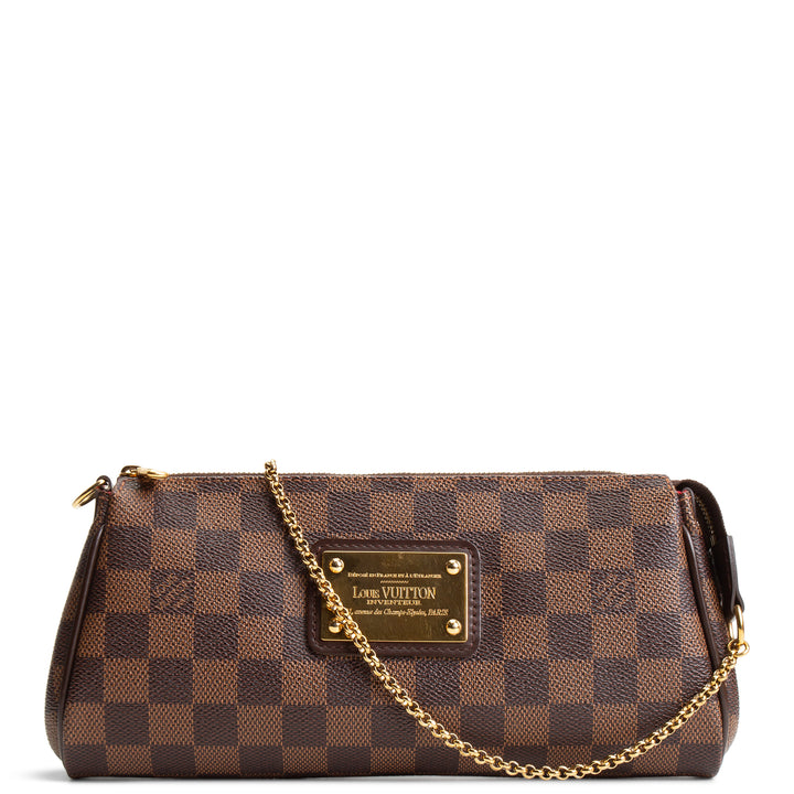 LOUIS VUITTON Damier Ebene Eva Clutch Pochette