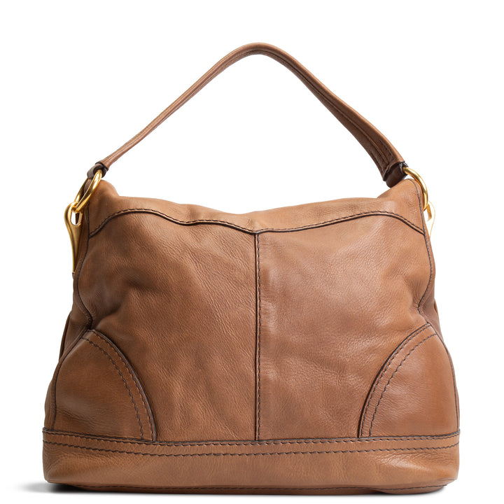 PRADA Pushlock Soft Leather Hobo Large OUTLET FINAL SALE