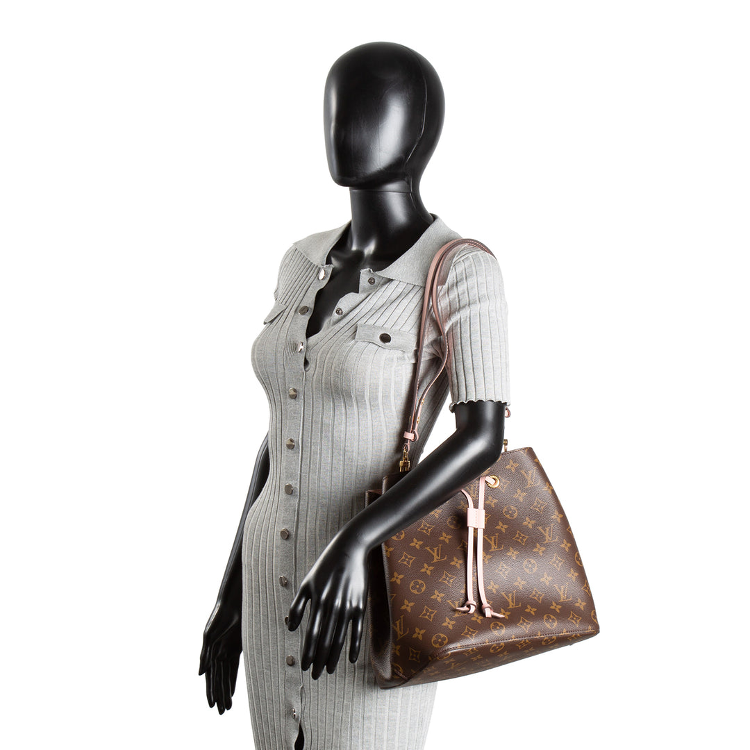 LOUIS VUITTON Monogram Neonoe MM - Rose Poudre (Pink)