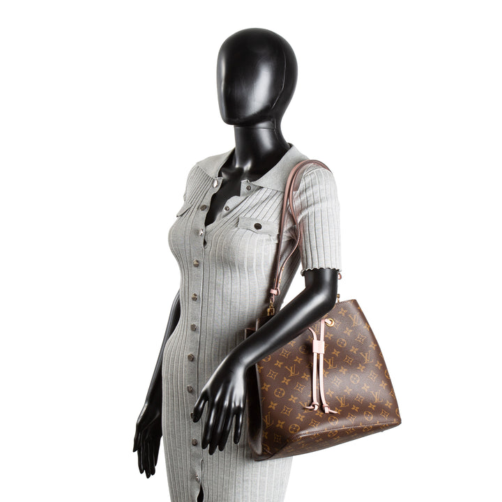 LOUIS VUITTON Monogram Neonoe MM - Rose Poudre (Pink)