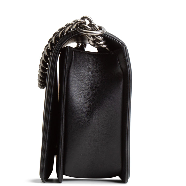 CHANEL Chevron New Medium Boy Bag - Black