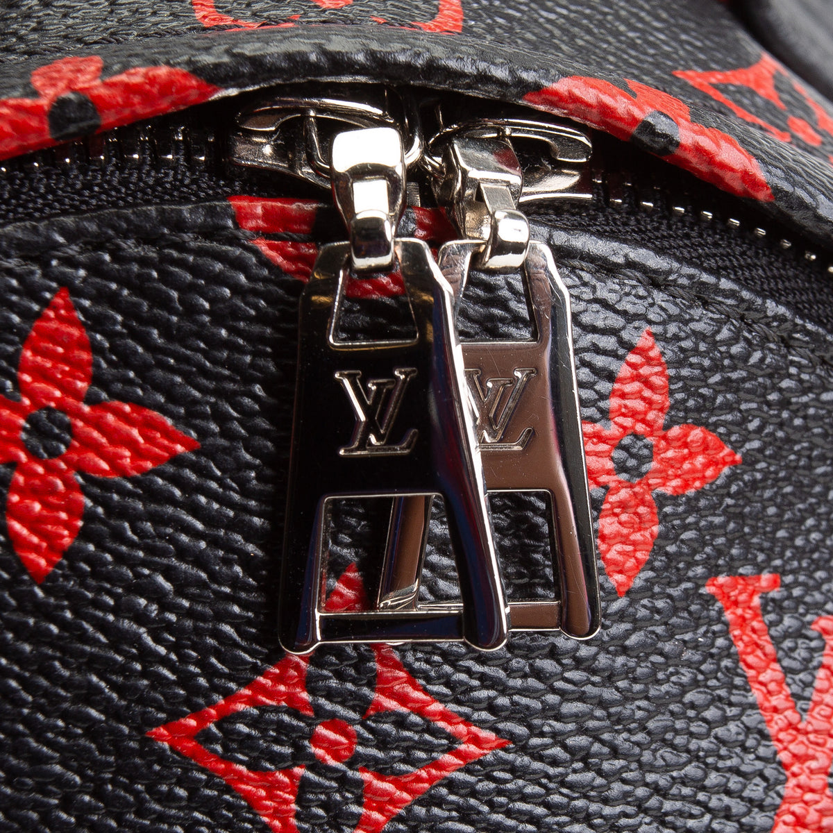 LOUIS VUITTON Infarouge Monogram Palm Spring PM Backpack - Black/Red