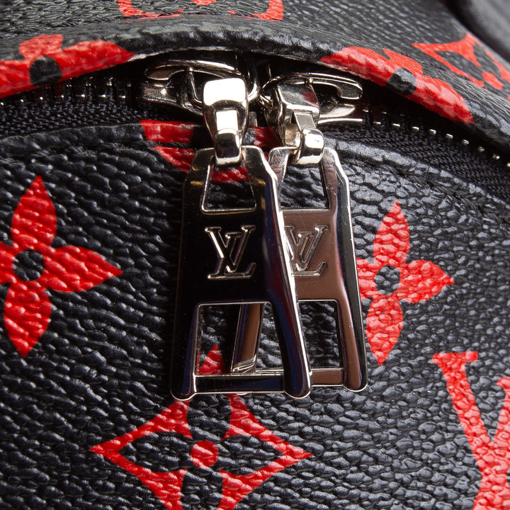 LOUIS VUITTON Infarouge Monogram Palm Spring PM Backpack - Black/Red