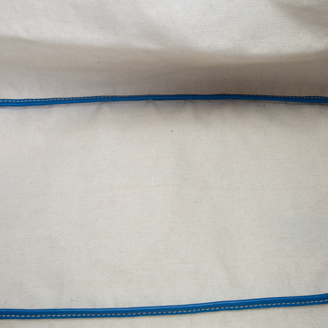 GOYARD Goyardine Saint Louis GM Tote w/ Pouch - Blue OUTLET FINAL SALE