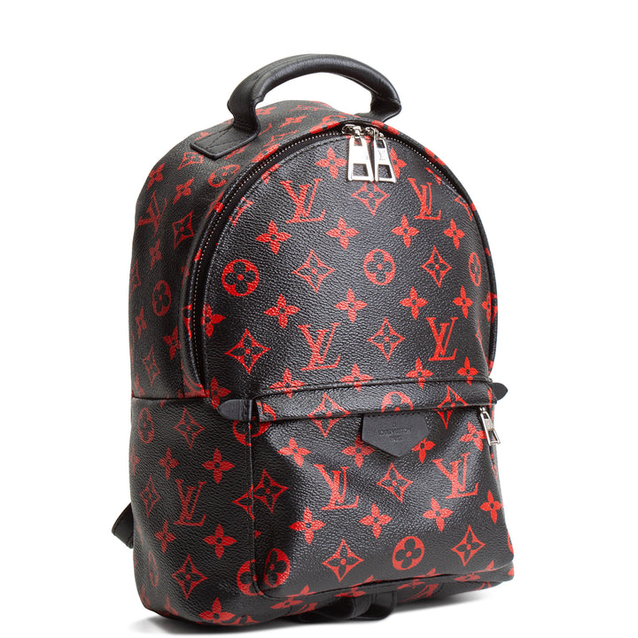 LOUIS VUITTON Infarouge Monogram Palm Spring PM Backpack - Black/Red