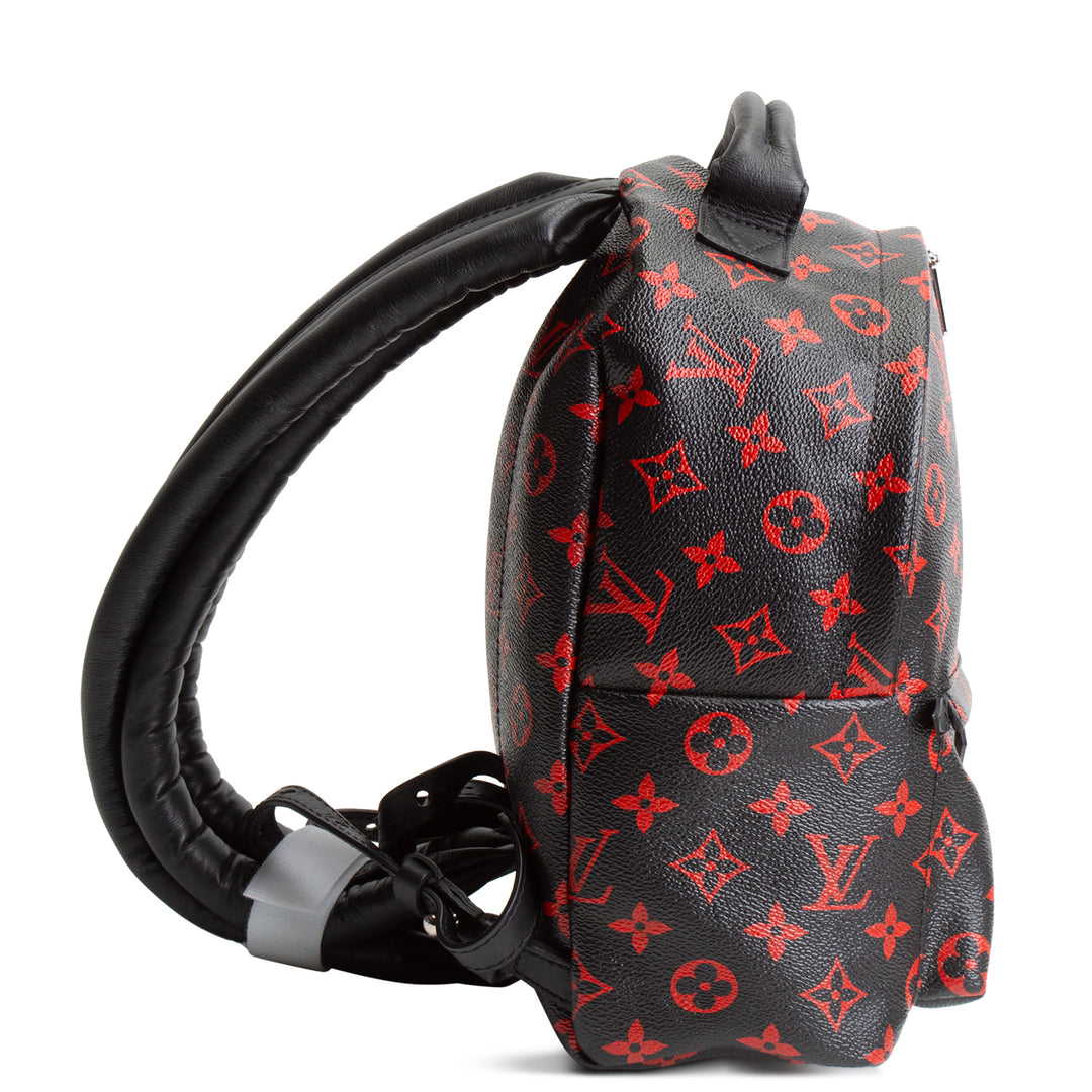 LOUIS VUITTON Infarouge Monogram Palm Spring PM Backpack - Black/Red