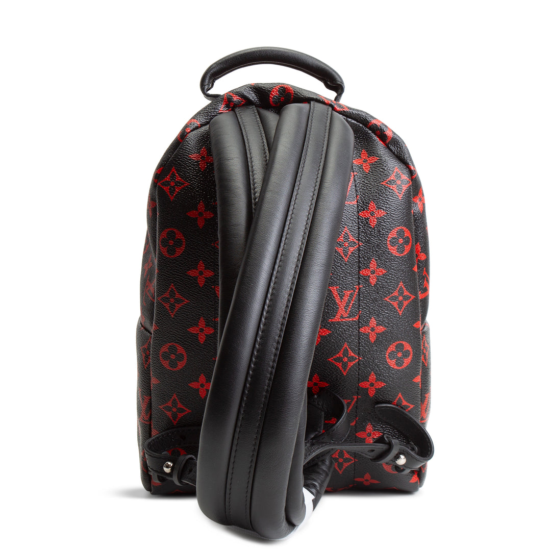 LOUIS VUITTON Infarouge Monogram Palm Spring PM Backpack - Black/Red