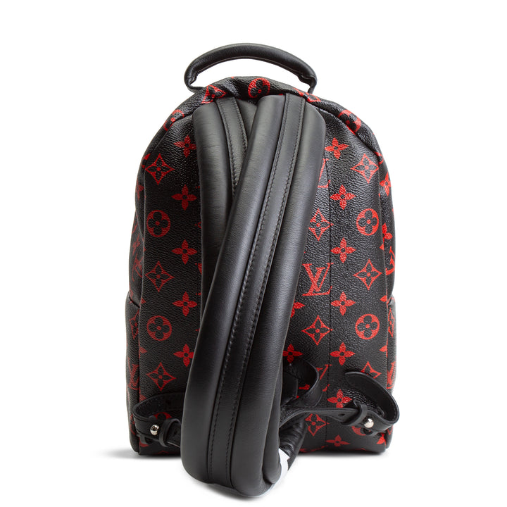 LOUIS VUITTON Infarouge Monogram Palm Spring PM Backpack - Black/Red