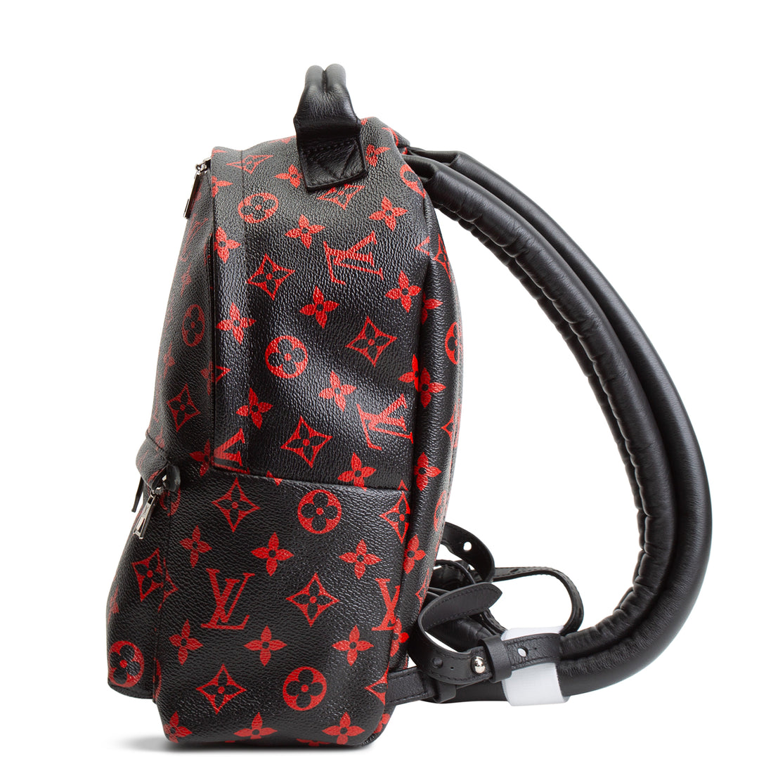 LOUIS VUITTON Infarouge Monogram Palm Spring PM Backpack - Black/Red