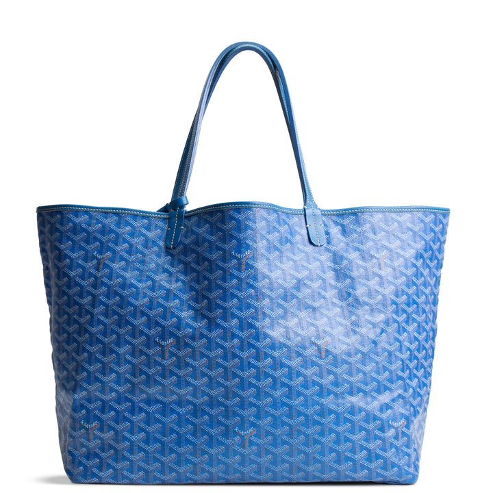 GOYARD Goyardine Saint Louis GM Tote w/ Pouch - Blue OUTLET FINAL SALE