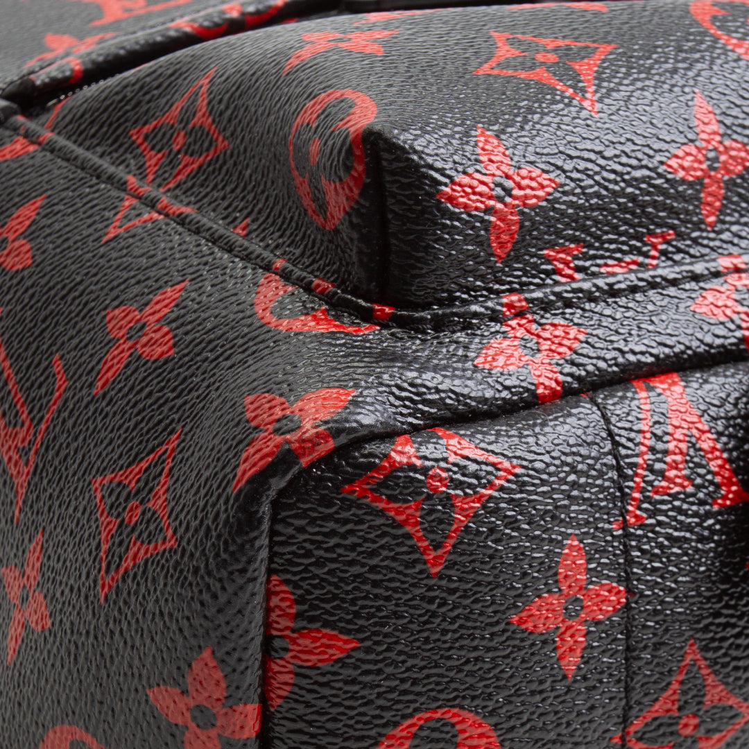 LOUIS VUITTON Infarouge Monogram Palm Spring PM Backpack - Black/Red