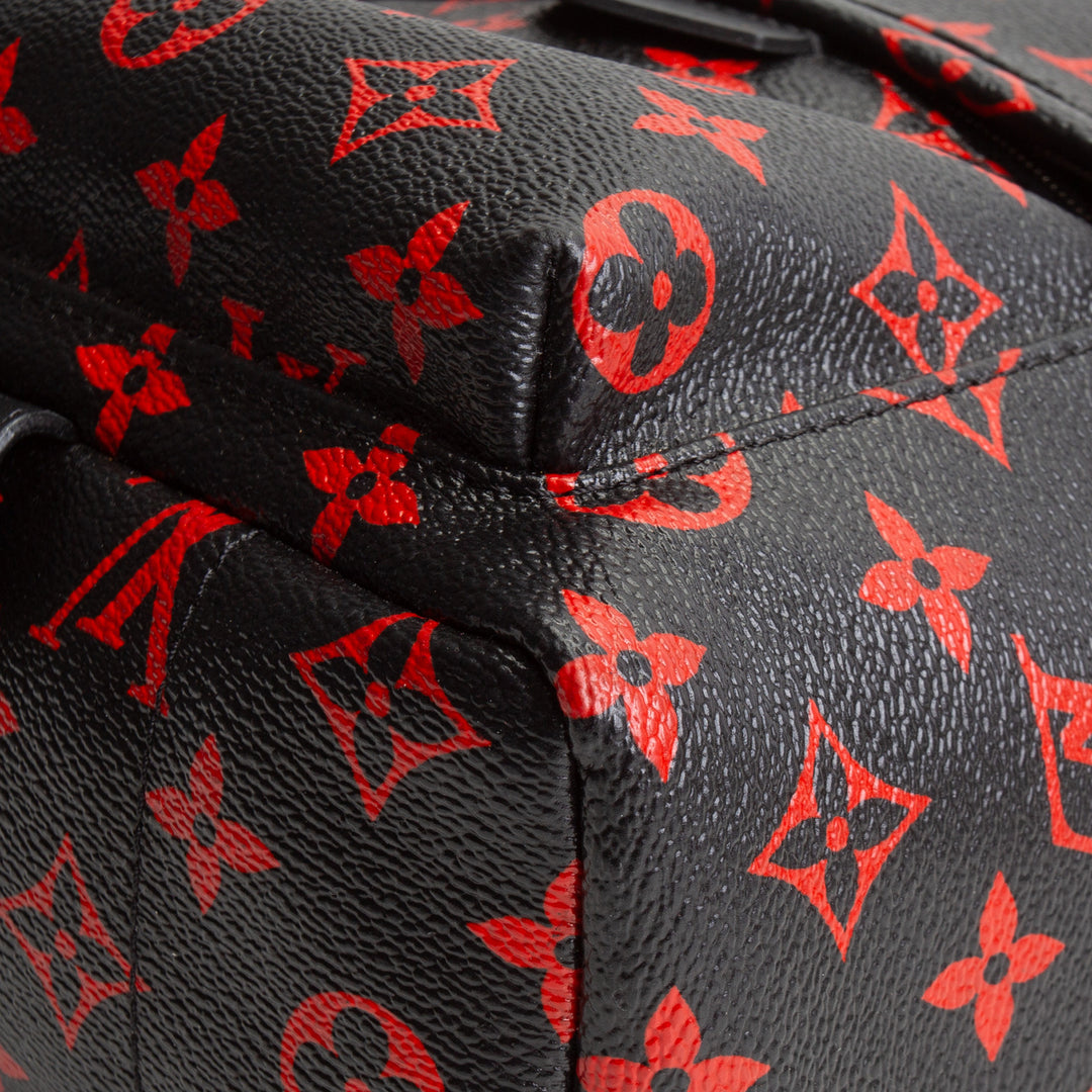 LOUIS VUITTON Infarouge Monogram Palm Spring PM Backpack - Black/Red
