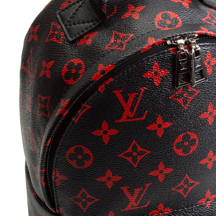 LOUIS VUITTON Infarouge Monogram Palm Spring PM Backpack - Black/Red