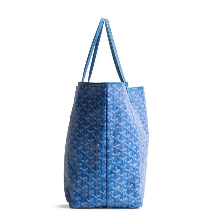 GOYARD Goyardine Saint Louis GM Tote w/ Pouch - Blue OUTLET FINAL SALE