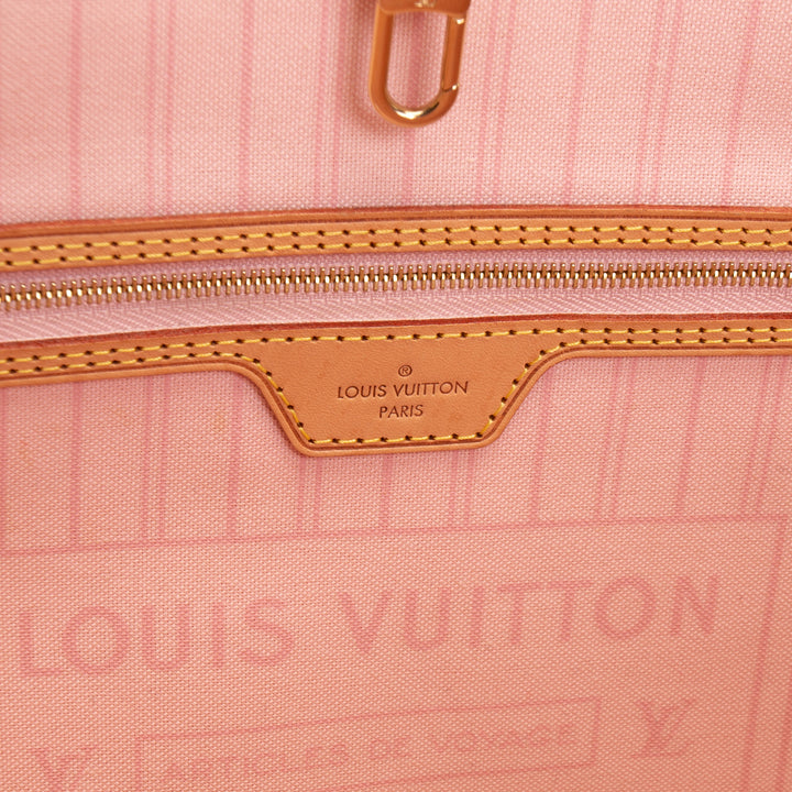 LOUIS VUITTON Damier Azur Neverfull GM w/ Pouch