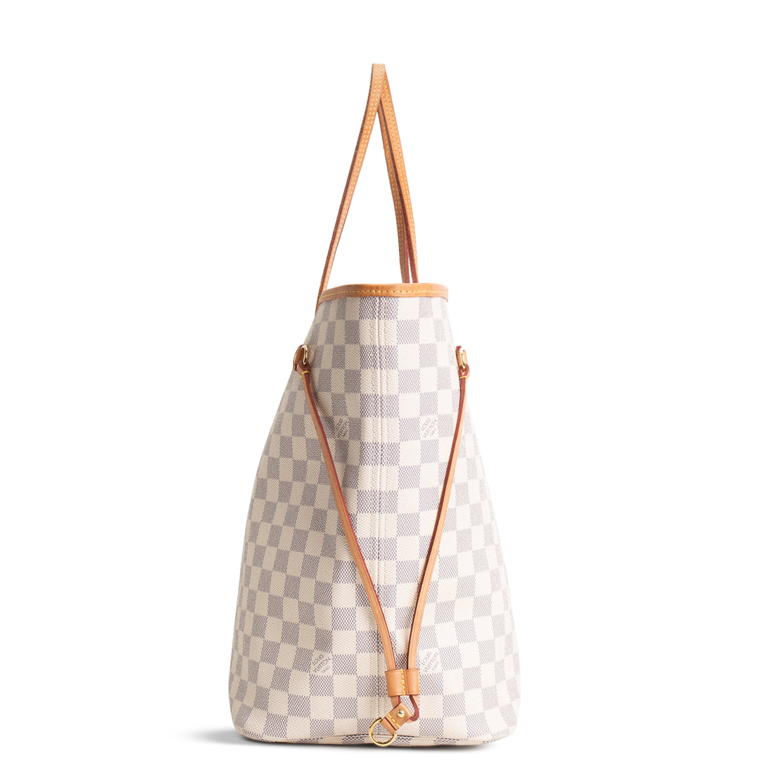 LOUIS VUITTON Damier Azur Neverfull GM w/ Pouch