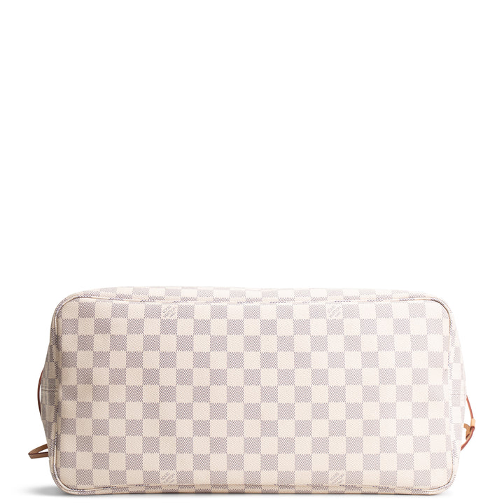 LOUIS VUITTON Damier Azur Neverfull GM w/ Pouch