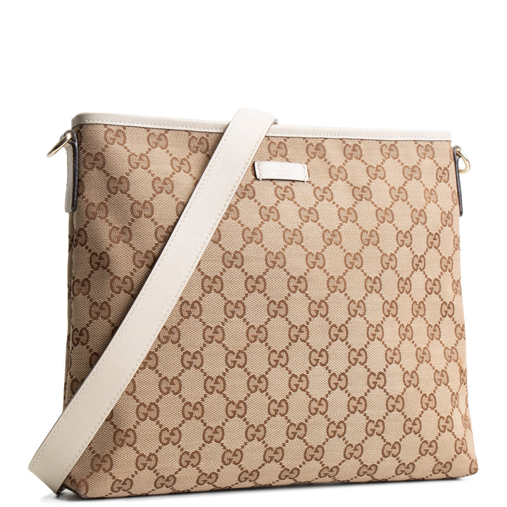 GUCCI GG Canvas Flat Messenger