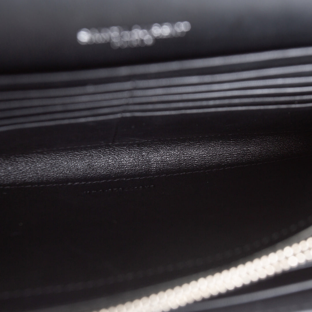 SAINT LAURENT Cassandre Envelope Flap Bag - Blue