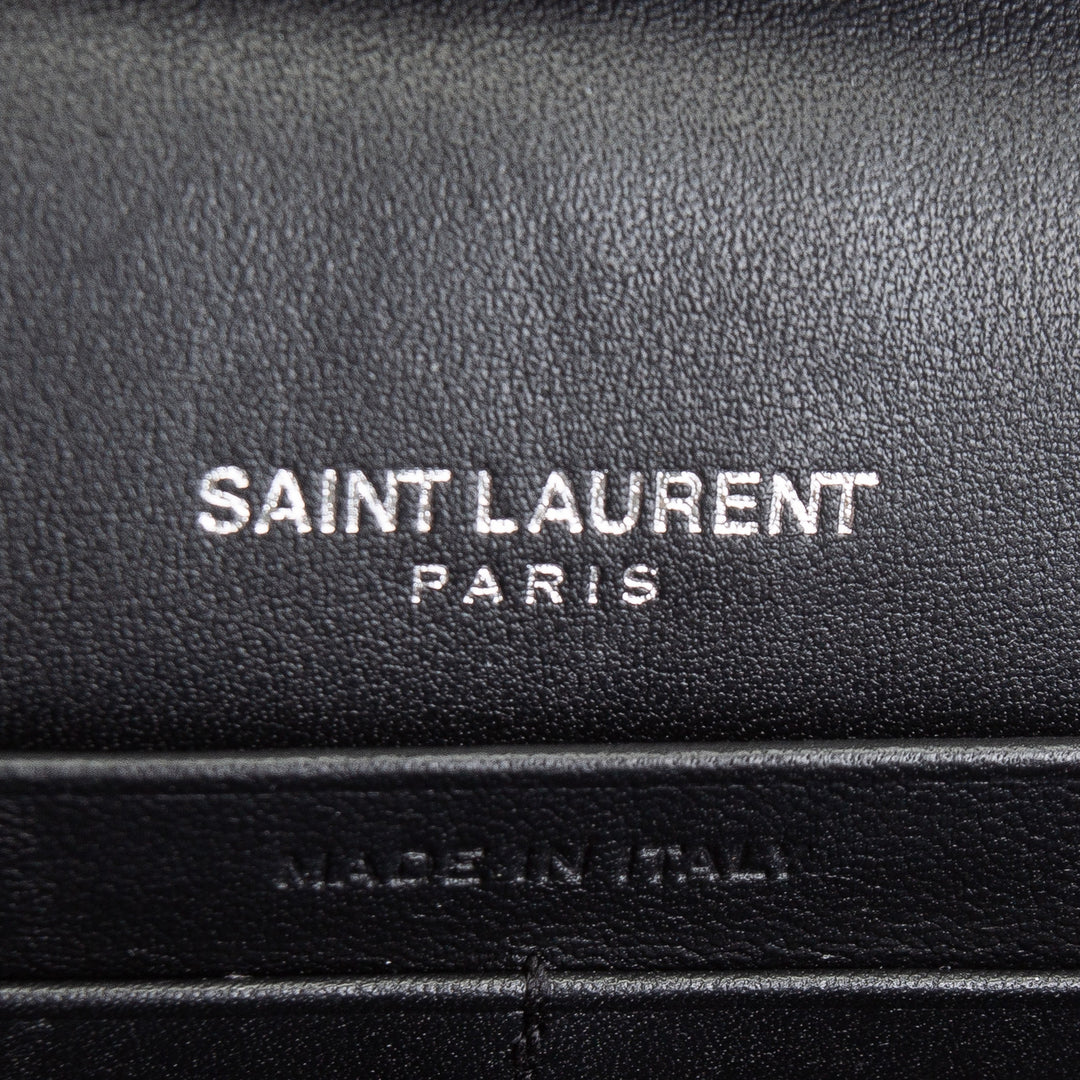 SAINT LAURENT Cassandre Envelope Flap Bag - Blue