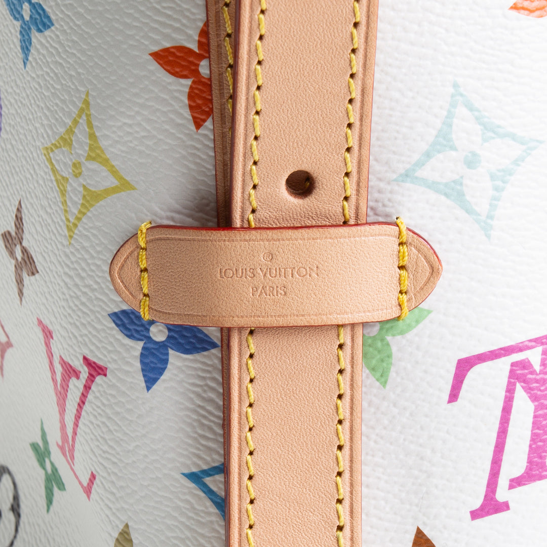 LOUIS VUITTON X Takashi Murakami Multicolor Monogram Carryall PM - White