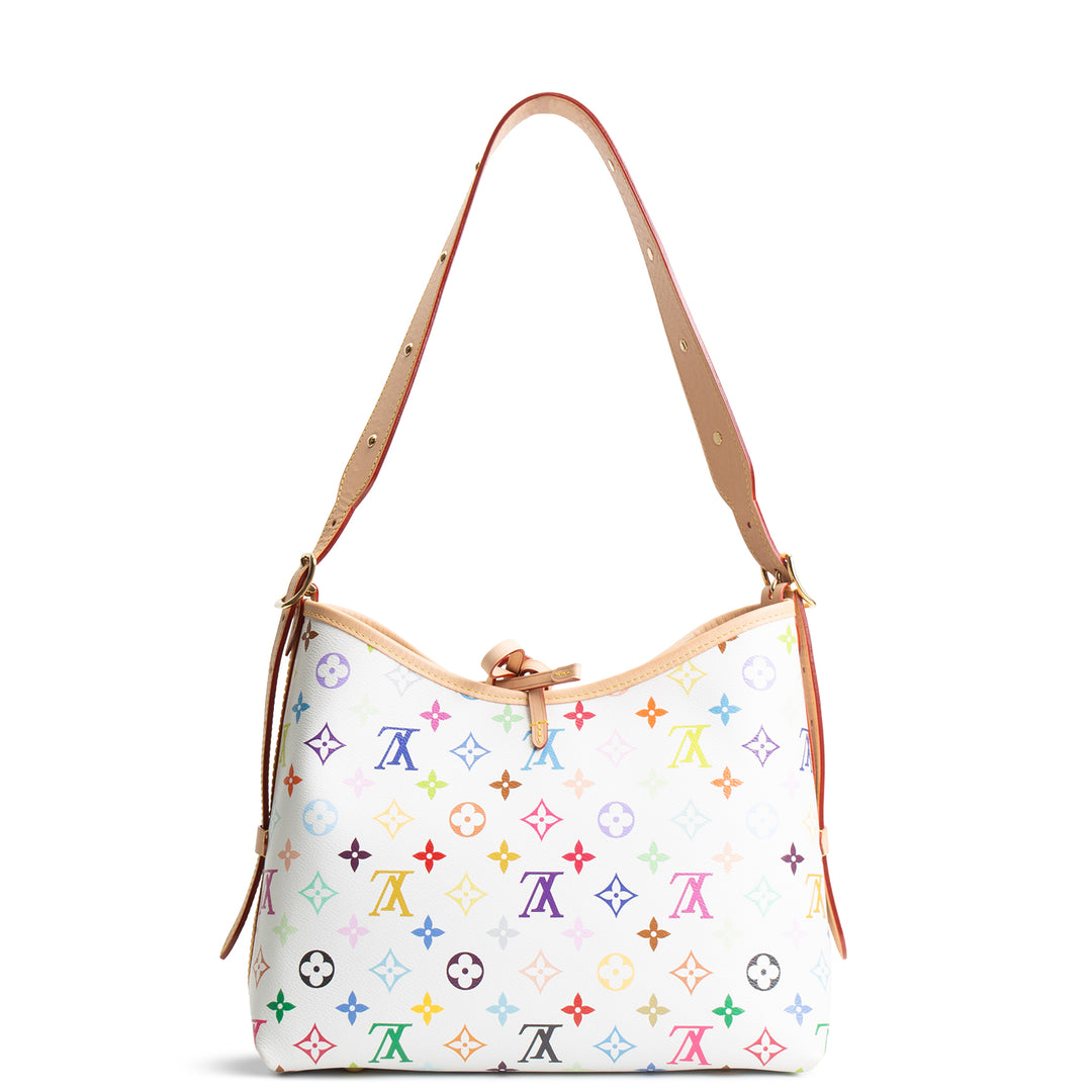 LOUIS VUITTON X Takashi Murakami Multicolor Monogram Carryall PM - White