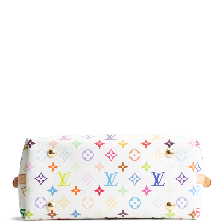 LOUIS VUITTON X Takashi Murakami Multicolor Monogram Carryall PM - White