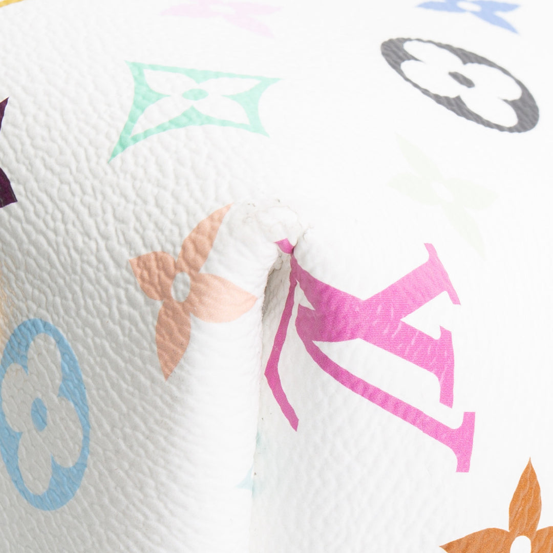 LOUIS VUITTON X Takashi Murakami Multicolor Monogram Carryall PM - White