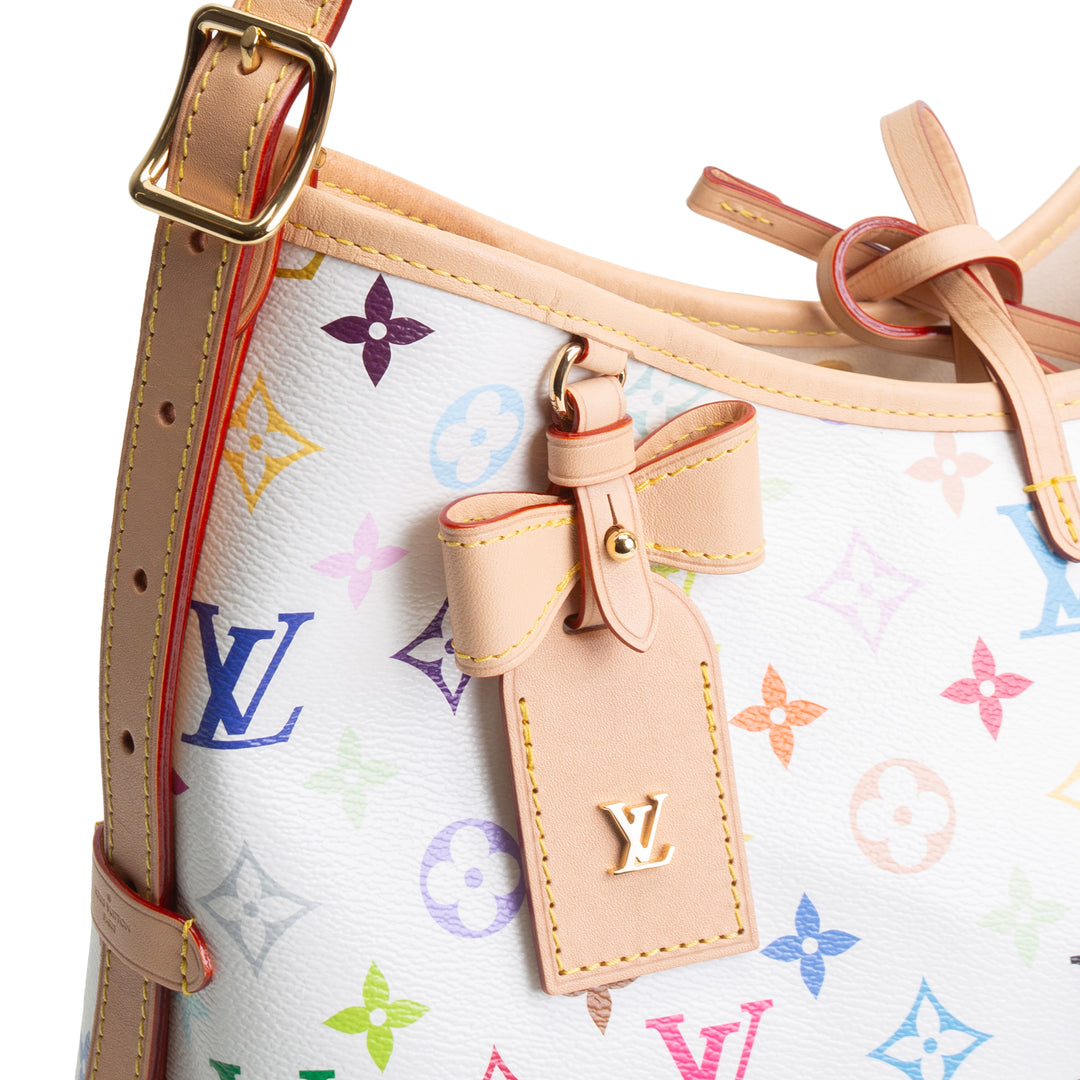 LOUIS VUITTON X Takashi Murakami Multicolor Monogram Carryall PM - White