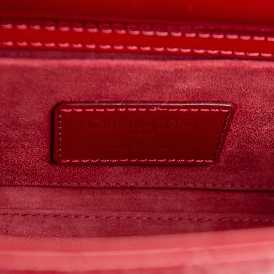 DIOR Cannage D-Joy Small - Patent Leather