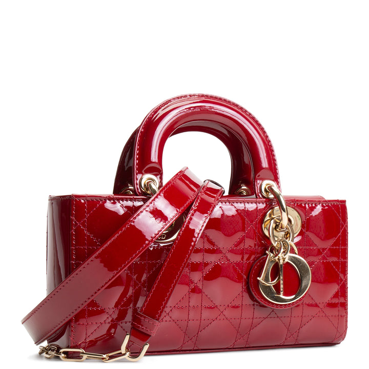 DIOR Cannage D-Joy Small - Patent Leather
