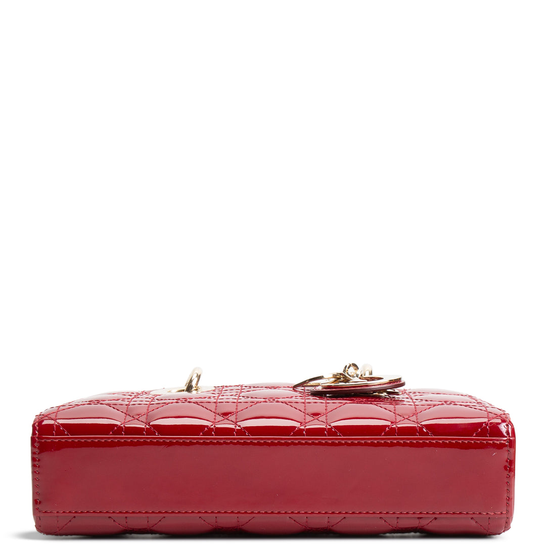 DIOR Cannage D-Joy Small - Patent Leather