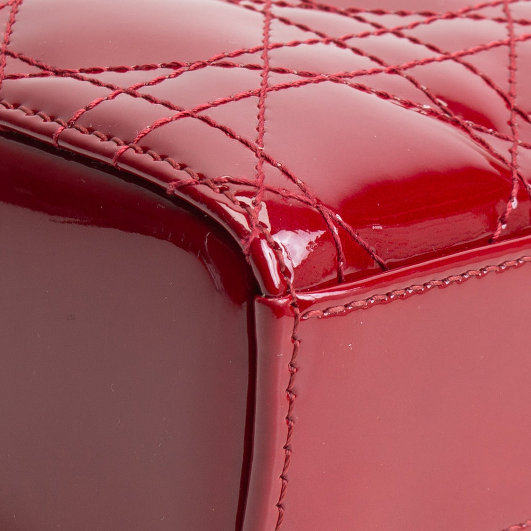 DIOR Cannage D-Joy Small - Patent Leather