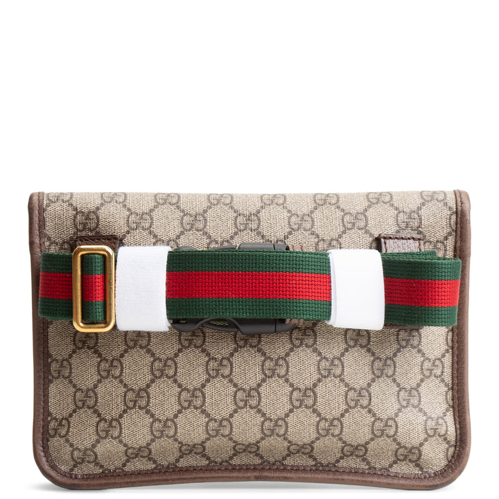 GUCCI Neo Vintage Web Belt Bag Brown