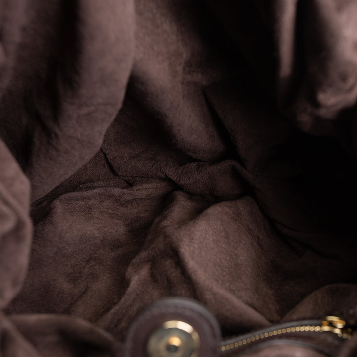 GUCCI Pelham Hobo - Fur w/ Patent Leather