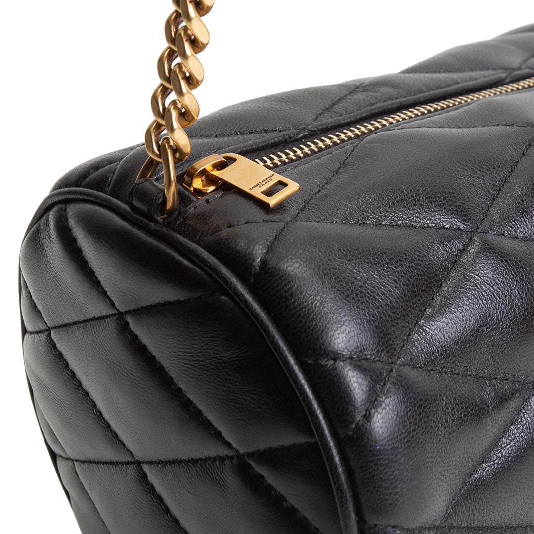 SAINT LAURENT Medium Sade Tube Bag - Black