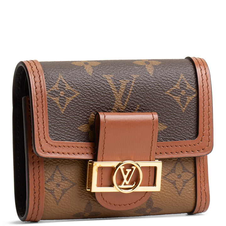 LOUIS VUITTON Reverse Monogram Dauphine Compact Wallet