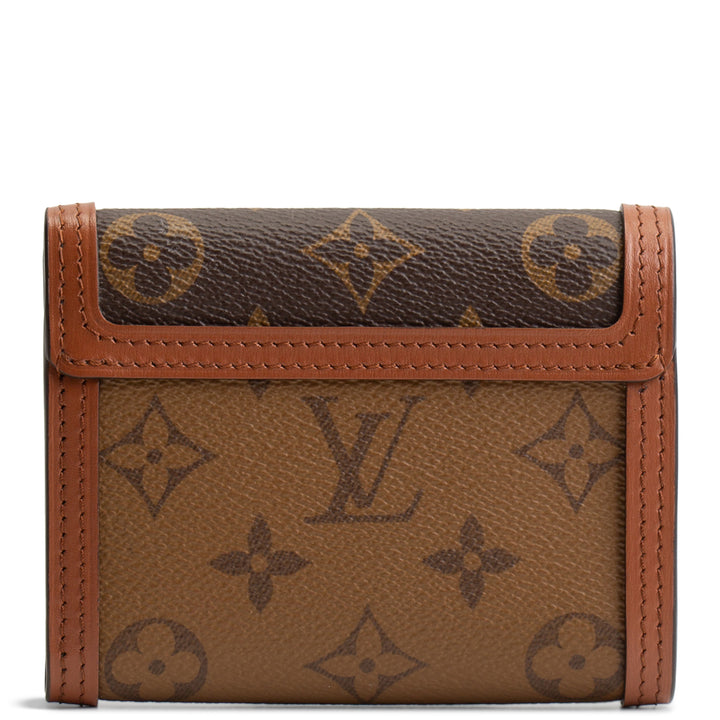 LOUIS VUITTON Reverse Monogram Dauphine Compact Wallet