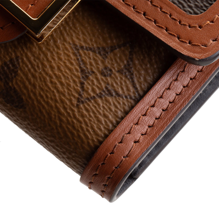 LOUIS VUITTON Reverse Monogram Dauphine Compact Wallet