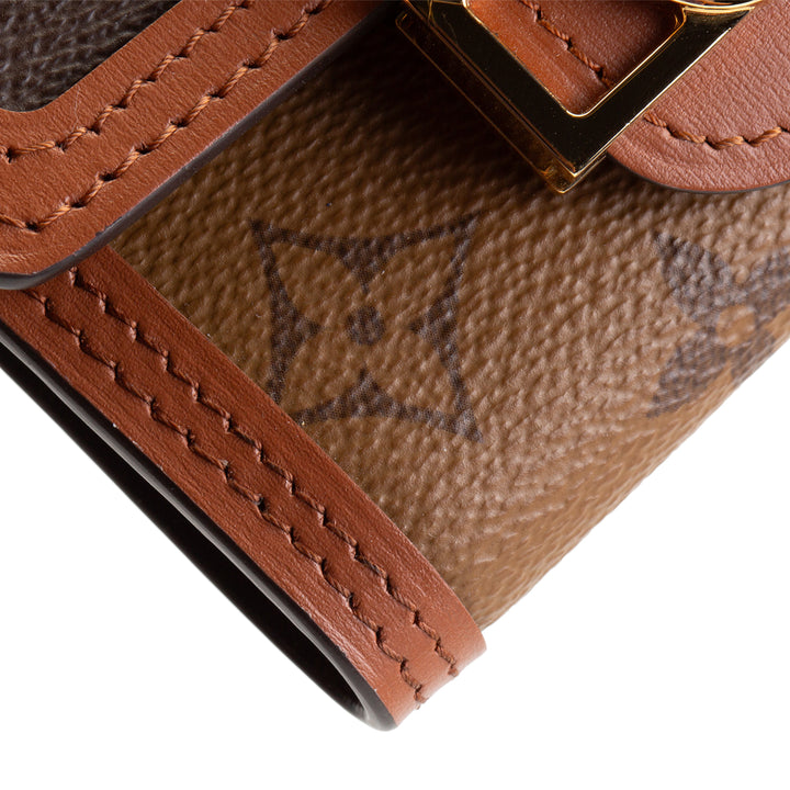 LOUIS VUITTON Reverse Monogram Dauphine Compact Wallet