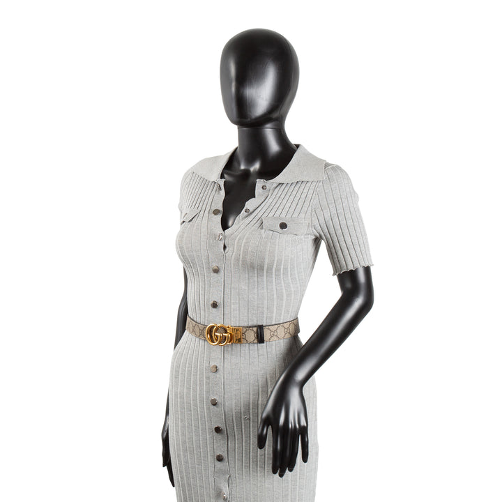 GUCCI Marmont Reversible GG Supreme Belt