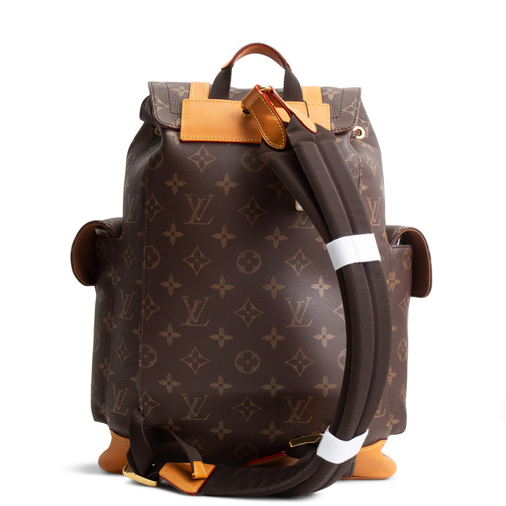 LOUIS VUITTON Christopher MM Autres Cuirs Monogram Backpack Leather