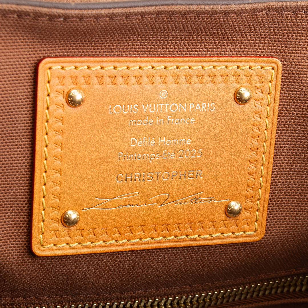LOUIS VUITTON Christopher MM Autres Cuirs Monogram Backpack Leather