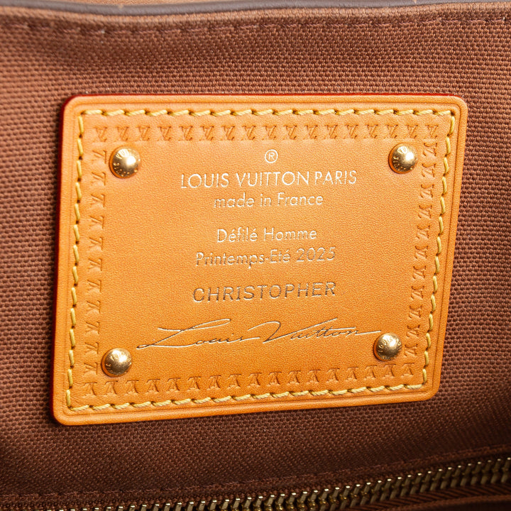 LOUIS VUITTON Christopher MM Autres Cuirs Monogram Backpack Leather