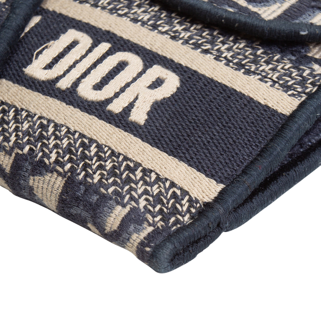 CHRISTIAN DIOR Oblique Slim Saddle Belt Bag - Navy